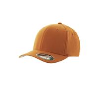 Flexfit Gorra de béisbol 6277 Wooly Combed, visera curva, unisex, naranja, tallas S/M L/XL XXL Niños