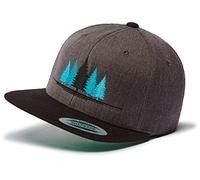 Gorra Flexfit Snapback para hombre: bosque natural,Kappi para amantes de la naturaleza, hombres y mujeres, Color negro, Talla única