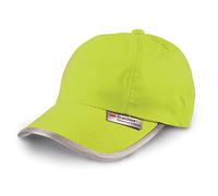 Gorra Fluorescente + Reflectantes - 3M Scotchlite - Hi-Vis Cap - Talla: Unica (Amarillo Fluorescente)