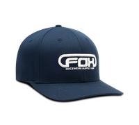 FOX Global Gorra Flexfit, blanco-azul, tamaño L XL para Hombres