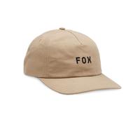 Gorra Fox Racing Strapback Curve Peak para hombre ~ Wordmark taupe