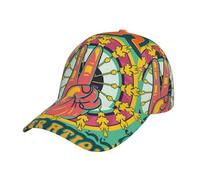 Gorra Generación del Amor Psicodélico Hippie Folding Motocicleta Gorra Clásico Sombreros De Pesca para Golf Invierno Verano