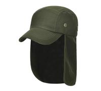 Gorra genérica con protección de cuello y cuello. Gorra Trekking Montaña Senderismo. Sombrero de microfibra con cierre ajustable. Sombrero para hombre y mujer, verde, Talla única