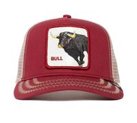 Goorin Bros. The Farm - Gorra de béisbol de malla ajustable para hombres y mujeres, color rojo, diseño de toro (The Bull), talla única, talla única
