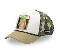 Gorra Hombre y Mujer de One Piece, Gorra Trucker Luffy, Ajustable con Snapback, Beige/Blanco/Caqui, Talla única