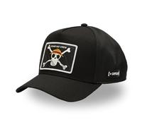 Gorra Hombre y Mujer de One Piece, Gorra Trucker Luffy, Ajustable con Snapback, Negro , Talla única