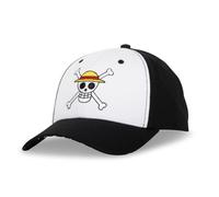 Gorra Hombre y Mujer One Piece, Gorra Béisbol Jolly Roger, Auténtico Anime Manga, blanco, Talla única