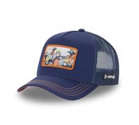 Gorra Hombre Naruto Shippuden, Gorra Trucker Kage Bunshin no Jutsu, Original Manga Anime, azul y naranja, Talla única