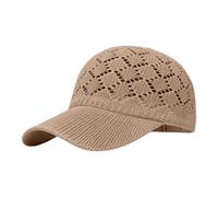 Gorra hueca transpirable pequeña a la moda versátil gorra de béisbol para mujer Tf2, caqui, Talla única