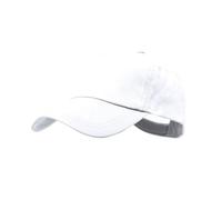 Gorra Infantil Algodón 100% - Gorra Béibol Niño Niña con Ojales de Ventilación Bordados, Ajustable con Velcro (Blanco)