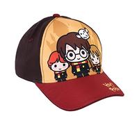 Gorra Infantil de Harry Potter - Color Marrón - Apta de 2 a 8 Años - Combina Algodón y Poliéster - Gorra para Niños con Velcro Trasero Ajustable - Producto Original Diseñado en España