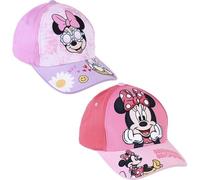 Gorra Infantil de Minnie Mouse - Color Lila - Apta de 2 a 8 Años - Combina Algodón y Poliéster - Gorra para Niños con Velcro Trasero Ajustable - Producto Original Diseñado en España