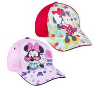 Gorra Infantil de Minnie Mouse - Color Rojo - Apta de 2 a 8 Años - Combina Algodón y Poliéster - Gorra para Niños con Velcro Trasero Ajustable - Producto Original Diseñado en España