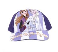 Gorra Infantil Disney Frozen, Diseño de Personajes, Color Morado con Estrellas