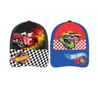 Gorra infantil Hot Wheels ajustable para niños y niñas - Gorra Hot Wheels con visera curva para verano, parque y playa