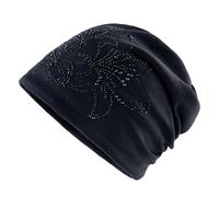 Gorra infantil original Velvet Knitted Jersey Cap Double Layer Warm Pullover Cap Pila Cap Gorro de pelo Noche Seda, Le Noir, Talla única