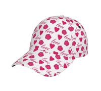 Gorra Lindos Corazones Rojos para El Día del Amor Ligereza Gorra Béisbol Cómodas Baseball Cap para Golf Deportiva Hombre