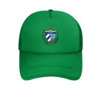 Gorra Liviana con República De Cuba Emblema Nacional | Mesh Upf50+ Ajustable | Poliéster para Running