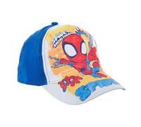 Gorra Marvel Spidey and Amazing Friends, Diseño Spider-Man, Azul y Blanco, para Niños