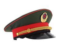Gorra militar ajustable del ejército sombrero de oficial con pico para marinero, azul marino, almirante, Halloween, cosplay, accesorio de disfraz