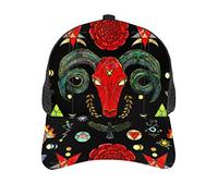 Gorra Muerte Diablo Ocultismo Esotérico Magia Vintage Gorra De Béisbol Adjustable Sombrero Ocio Clásica Gorras Hip Hop para Verano Pesca Caza