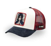Gorra Naruto Hombre y Mujer, Gorra Trucker, Ajustable mediante el Snapback, Negro/Beige/Rojo, Talla única