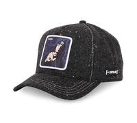 Gorra Naruto Hombre y Mujer, Gorra Trucker, Ajustable mediante el Snapback, Negro jaspeado/Blanco/Viole, Talla única