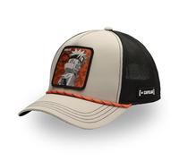 Gorra Naruto Shippuden, Gorra Trucker, Ajustable con el Snapback, Beige/negro/naranja, Talla única