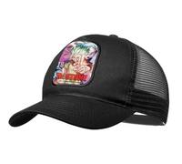 Gorra Negra con Rejilla Manga dr Stone Temporada Cuatro Personajes Ciencia Moda Deporte