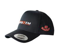 Flexfit 5-Panel Curved Classic Snapback Casquillo, Negro, Talla única Unisex Adulto