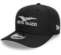 Gorra Negra Stretch Snap 9Seventy New Era De Moto Guzzi