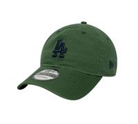 New Era Gorra de béisbol 9Twenty Washed Script MLB Los Angeles Dodgers para adultos, color verde oscuro