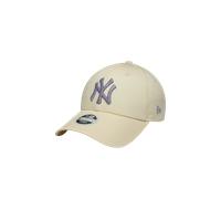 Gorra NEW ERA Mujer New York Yankees Metallic Logo 9FORTY Beige