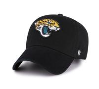 '47 Gorra de béisbol unisex de la NFL Jacksonville Jaguars Clean Up, cierre de correa ajustable, talla única, logotipo del equipo, color negro, Negro , Talla única