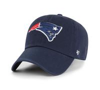 '47 NFL New England Patriots Clean Up Gorra de béisbol unisex con cierre de correa ajustable, talla única, logotipo del equipo, color azul marino, azul marino, Talla única