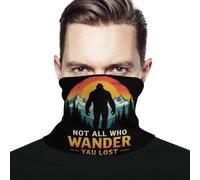 Gorra No Todos Los Que Vagan Están Perdidos. Pie Grande Sasquatch. Resistente Al Viento Bandana Resistente A La Pérdida De Color Head Wrap para Caminar Correr Bicicleta 2 Unidades