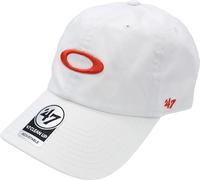 Gorra Oakley para hombre Remix estilo papá, color blanco/naranja, talla única