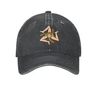 Gorra para Deporte Bandera De Sicilia Calavera Gorra Trail Transpirable Sombrero Quick Dry Running Sombrero para Viaje Acampada Senderismo
