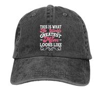 Gorra para Deporte Esto Es Lo Que Dice La Mejor Mamá del Mundo Gorra De Beisbol Cap Clásica Sombrero Beisbol Resistente Gorros De Béisbol para Senderismo Tenis Aire Libre