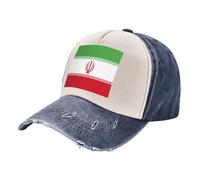 Gorra para Deportes Al Aire Libre, Estilo Camionero Retro, de Mezclilla Lavada Vintage con Bandera Nacional, Ideal para Fitness Y Actividades Al Aire Libre, Unisex. C One Size