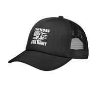 Gorra para Sol,Yo corro Putas por Dinero Sombrero de Béisbol Adjustable,Unisex Gorra de Golf para Tenis Caza Deporte