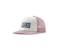 Gorra Patagonia P-6 Logo Trucker (Blanco con Violeta Quiet)