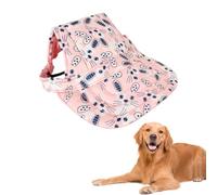 Gorra Perro Mascota Deportes Respirable, Gorro de Protección Solar para Perro Ajustable, Gorra con Visera para Perros con Agujeros de Oídos, Gorra Perro para Actividades Aire Libre (Rosa Claro, XL)