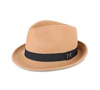 Gorra plana de lana for hombres estilo británico invierno cálido Newsboy sombrero al aire libre térmico adulto Para Viajar(Khaki,L 58-60cm)
