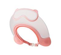 Gorra, protector de gorra, gorro de ducha para niños, sombrero de visera para ojos y oídos para niños de 0 a 9 años, bonita forma de mar que hace que el baño del bebé sea más (blanco) VGy854 (25 cm)