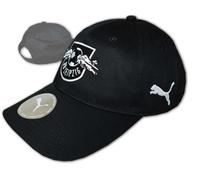 Gorra Puma RB LEIPZIG Negra RBL Cap Búfalos Rojos Fan Ajustable OSFA