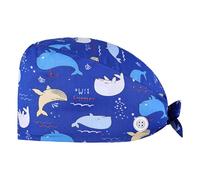Gorra quirúrgica de médico, gorra de mes, a prueba de turbante, accesorios de disfraz de fiesta (morado oscuro, talla única)