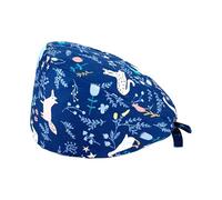 Gorra quirúrgica para médico, gorra de mes, a prueba de turbante, accesorios de disfraz de fiesta (azul cielo, talla única)