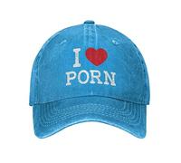 Gorra Running Gracioso-Me-Encanta-El-Porno- Gorra El Sol Deportiva Sombrero Ajustable para Golf Senderismo Tenis