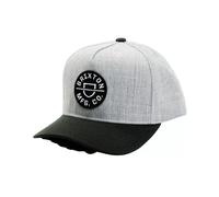 Gorra Snapback Brixton Crest MP - Gris Melange